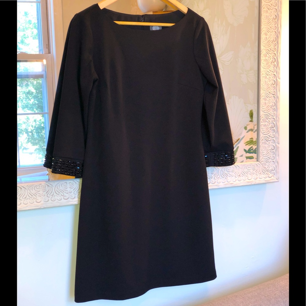 Vince Camuto Jeweled Black Evening Dress - Size 4